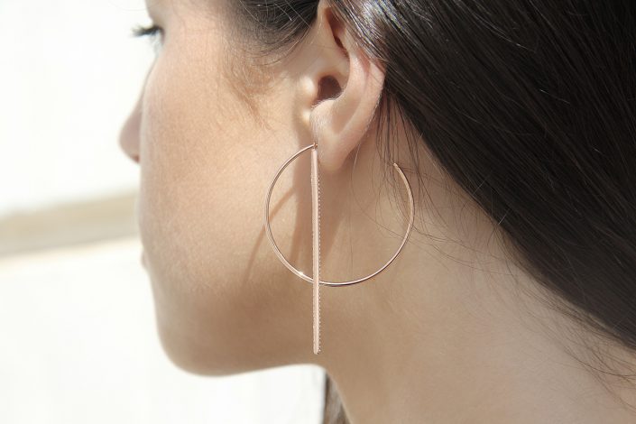 PENDIENTES ORO ROSA DANIELLE